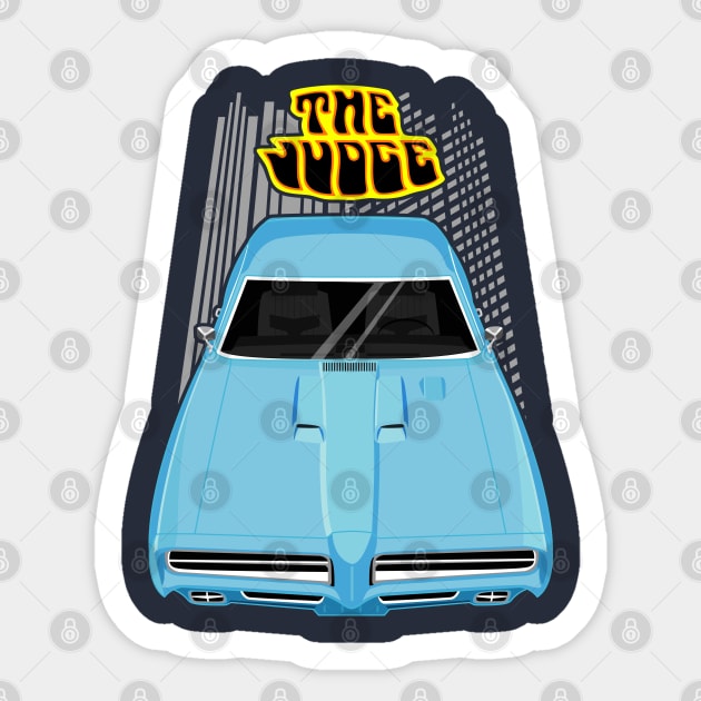 GTO The Judge - Bright Blue Sticker by V8social